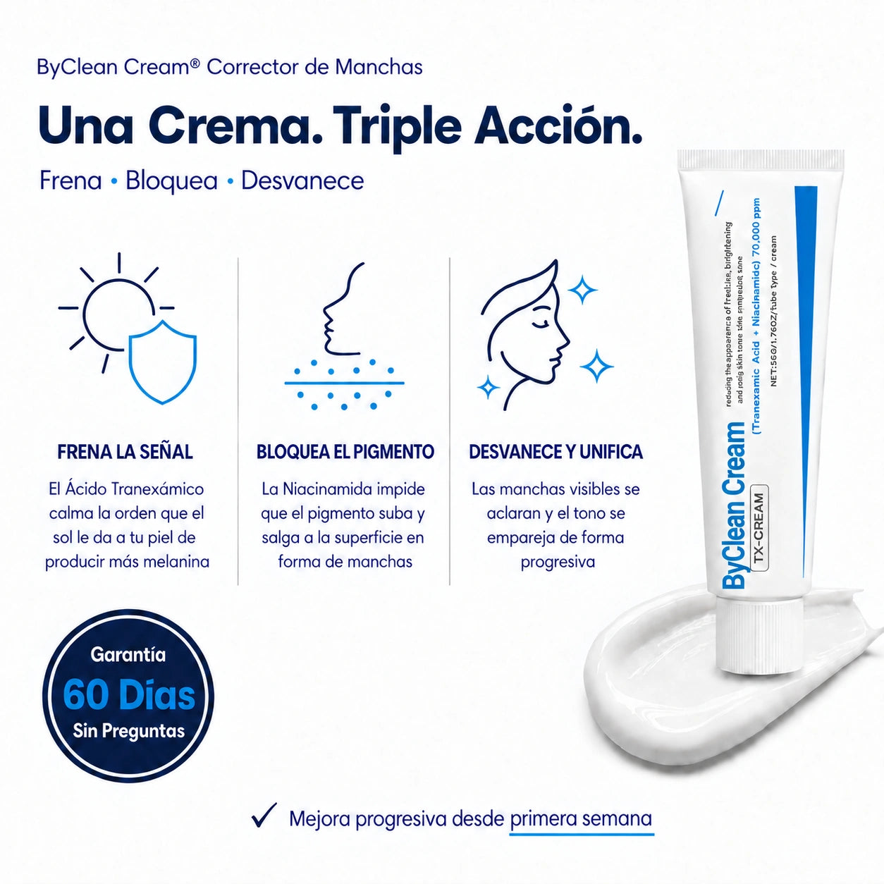 ByClean Cream® Corrector de Manchas